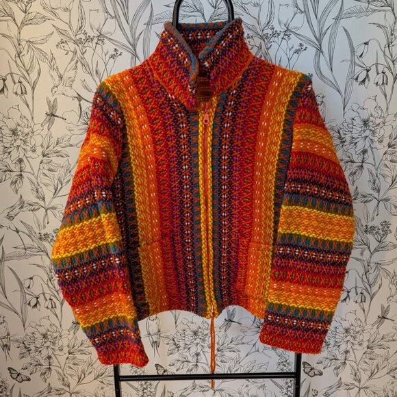 Jackets & Blazers - Andes Crafts Handwoven Zip Jacket
